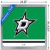 Trends International NHL Dallas Stars - Logo 21 Wall Poster, 14.725" x 22.375", Silver Framed Version view 3
