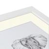 ArtToFrames 4x6 inch Satin White Frame Picture Frame with 2 Inch Single Brilliant White Mat, SingleMat-FRBW26074-4x6-71 view 4
