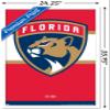 Trends International NHL Florida Panthers - Logo 21 Wall Poster, 22.375" x 34", White Framed Version view 3