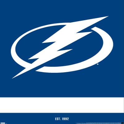 Trends International NHL Tampa Bay Lightning - Logo 21 Wall Poster, 22.375" x 34", Premium Unframed Version
