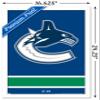Trends International NHL Vancouver Canucks - Logo 21 Wall Poster, 14.725" x 22.375", White Framed Version view 3