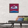 Trends International NHL Colorado Avalanche - Logo 21 Wall Poster, 14.725" x 22.375", Mahogany Framed Version view 2