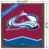 Trends International NHL Colorado Avalanche - Logo 21 Wall Poster, 14.725" x 22.375", Mahogany Framed Version view 3