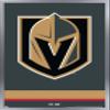 Trends International NHL Vegas Golden Knights - Logo 21 Wall Poster, 22.375" x 34", Silver Framed Version view 1
