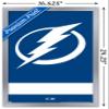 Trends International NHL Tampa Bay Lightning - Logo 21 Wall Poster, 14.725" x 22.375", Silver Framed Version view 3