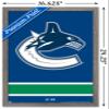 Trends International NHL Vancouver Canucks - Logo 21 Wall Poster, 14.725" x 22.375", Barnwood Framed Version view 3