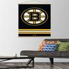 Trends International NHL Boston Bruins - Logo 21 Wall Poster, 22.375" x 34", Premium Print and Beechwood Hanger Bundle view 2