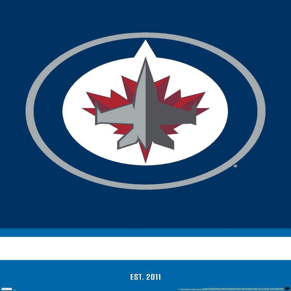Trends International NHL Winnipeg Jets - Logo 21 Wall Poster, 22.375" x 34", Premium Unframed Version