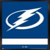 Trends International NHL Tampa Bay Lightning - Logo 21 Wall Poster, 14.725" x 22.375", Black Framed Version view 1