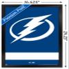 Trends International NHL Tampa Bay Lightning - Logo 21 Wall Poster, 14.725" x 22.375", Black Framed Version view 3