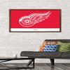 Trends International NHL Detroit Red Wings - Logo 21 Wall Poster, 22.375" x 34", Mahogany Framed Version view 2