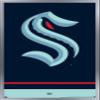 Trends International NHL Seattle Kraken - Logo 21 Wall Poster, 22.375" x 34", Silver Framed Version view 1