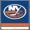 Trends International NHL New York Islanders - Logo 21 Wall Poster, 22.375" x 34", Barnwood Framed Version view 1