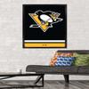 Trends International NHL Pittsburgh Penguins - Logo 21 Wall Poster, 22.375" x 34", Black Framed Version view 2
