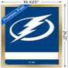 Trends International NHL Tampa Bay Lightning - Logo 21 Wall Poster, 14.725" x 22.375", Gold Framed Version view 3