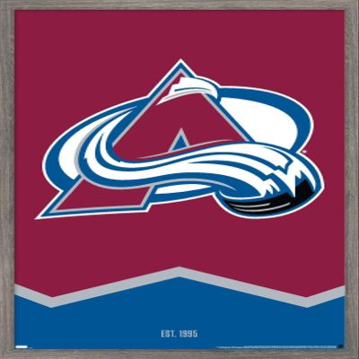 Trends International NHL Colorado Avalanche - Logo 21 Wall Poster, 14.725" x 22.375", Barnwood Framed Version