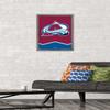 Trends International NHL Colorado Avalanche - Logo 21 Wall Poster, 14.725" x 22.375", Barnwood Framed Version view 2