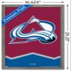 Trends International NHL Colorado Avalanche - Logo 21 Wall Poster, 14.725" x 22.375", Barnwood Framed Version view 3
