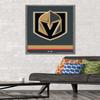 Trends International NHL Vegas Golden Knights - Logo 21 Wall Poster, 22.375" x 34", Barnwood Framed Version view 2