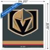 Trends International NHL Vegas Golden Knights - Logo 21 Wall Poster, 22.375" x 34", White Framed Version view 3