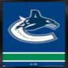 Trends International NHL Vancouver Canucks - Logo 21 Wall Poster, 14.725" x 22.375", Black Framed Version view 1
