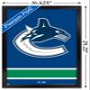Trends International NHL Vancouver Canucks - Logo 21 Wall Poster, 14.725" x 22.375", Black Framed Version view 3