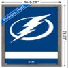 Trends International NHL Tampa Bay Lightning - Logo 21 Wall Poster, 14.725" x 22.375", Barnwood Framed Version view 3