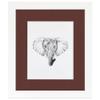 ArtToFrames 4x6 inch Satin White Frame Picture Frame with 2 Inch Single Maroon Mat, SingleMat-FRBW26074-4x6-1038 view 2