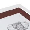 ArtToFrames 4x6 inch Satin White Frame Picture Frame with 2 Inch Single Maroon Mat, SingleMat-FRBW26074-4x6-1038 view 4