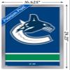 Trends International NHL Vancouver Canucks - Logo 21 Wall Poster, 14.725" x 22.375", Silver Framed Version view 3