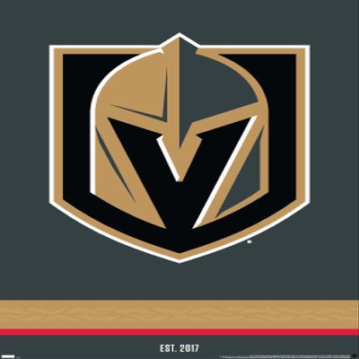 Trends International NHL Vegas Golden Knights - Logo 21 Wall Poster, 22.375" x 34", Premium Unframed Version