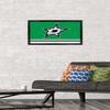 Trends International NHL Dallas Stars - Logo 21 Wall Poster, 14.725" x 22.375", Black Framed Version view 2