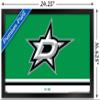 Trends International NHL Dallas Stars - Logo 21 Wall Poster, 14.725" x 22.375", Black Framed Version view 3