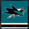 Trends International NHL San Jose Sharks - Logo 21 Wall Poster, 14.725" x 22.375", Black Framed Version view 1