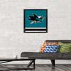 Trends International NHL San Jose Sharks - Logo 21 Wall Poster, 14.725" x 22.375", Black Framed Version view 2