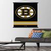 Trends International NHL Boston Bruins - Logo 21 Wall Poster, 22.375" x 34", Premium Print and Black Hanger Bundle view 2