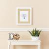ArtToFrames 4x6 inch Satin White Frame Picture Frame with 2 Inch Single Green Whisper Mat, SingleMat-FRBW26074-4x6-802 view 3