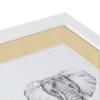 ArtToFrames 4x6 inch Satin White Frame Picture Frame with 2 Inch Single Green Whisper Mat, SingleMat-FRBW26074-4x6-802 view 4