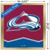 Trends International NHL Colorado Avalanche - Logo 21 Wall Poster, 14.725" x 22.375", Gold Framed Version view 3