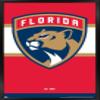 Trends International NHL Florida Panthers - Logo 21 Wall Poster, 22.375" x 34", Black Framed Version view 1