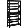 Convenience Concepts Omega 5 Tier Bookcase with Drawer, Black view 1