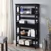 Convenience Concepts Omega 5 Tier Bookcase with Drawer, Black view 2