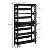 Convenience Concepts Omega 5 Tier Bookcase with Drawer, Black view 3