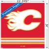 Trends International NHL Calgary Flames - Logo 21 Wall Poster, 22.375" x 34", Premium Unframed Version view 3