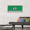 Trends International NHL Dallas Stars - Logo 21 Wall Poster, 14.725" x 22.375", Barnwood Framed Version view 2