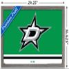 Trends International NHL Dallas Stars - Logo 21 Wall Poster, 14.725" x 22.375", Barnwood Framed Version view 3