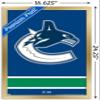 Trends International NHL Vancouver Canucks - Logo 21 Wall Poster, 14.725" x 22.375", Gold Framed Version view 3