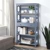 Convenience Concepts 203071GY 5-Tier Bookcase with Drawer, Gray view 2