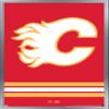 Trends International NHL Calgary Flames - Logo 21 Wall Poster, 22.375" x 34", Silver Framed Version view 1