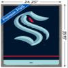 Trends International NHL Seattle Kraken - Logo 21 Wall Poster, 22.375" x 34", Barnwood Framed Version view 3